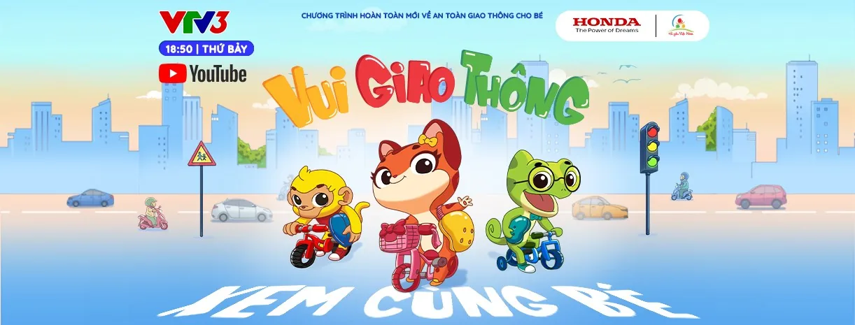 Chương trình Vui Giao Thông về an toàn giao thông cho bé trên VTV3